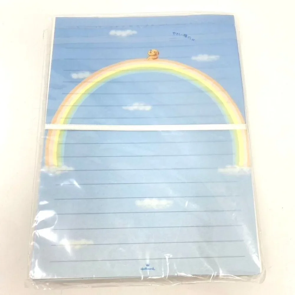 Hallmark Japan Letter Writing Stationery Set Lined Sheets Envelopes Stickers